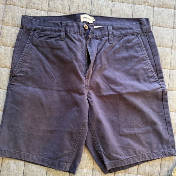Taylor Stitch Men's 32 The Foundation Chino Shorts - Navy + Olive - LOT OF 2 - Picture 4 of 6